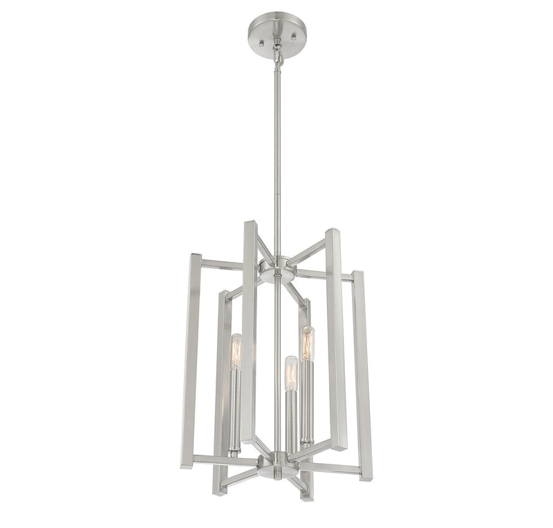 Savoy House 3-7700-3-SN Three Light Pendant, Satin Nickel