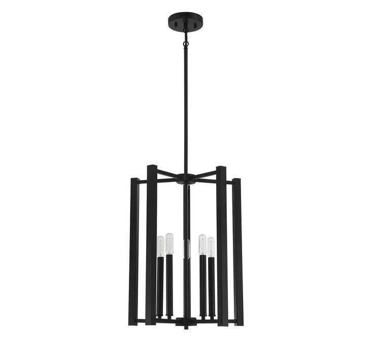 Savoy House 3-7701-5-89 Five Light Pendant, Matte Black