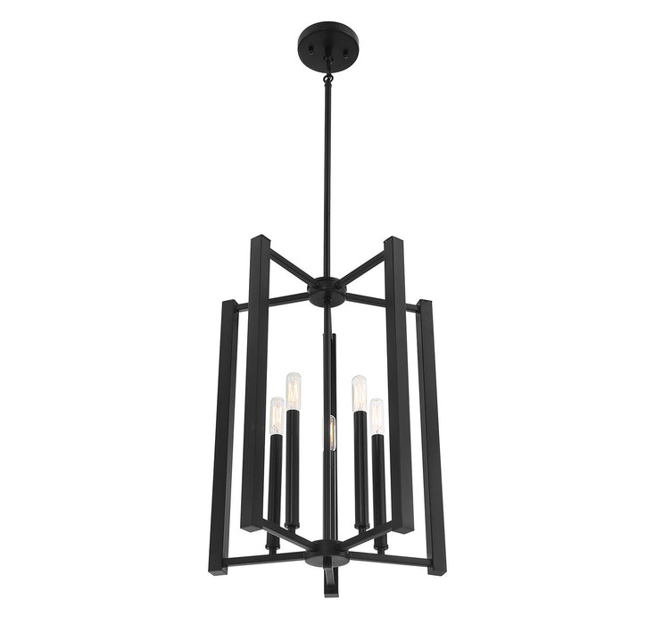 Savoy House 3-7701-5-89 Five Light Pendant, Matte Black