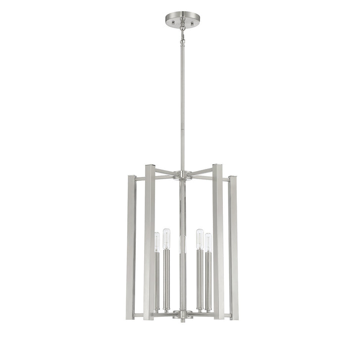Savoy House 3-7701-5-SN Five Light Pendant, Satin Nickel