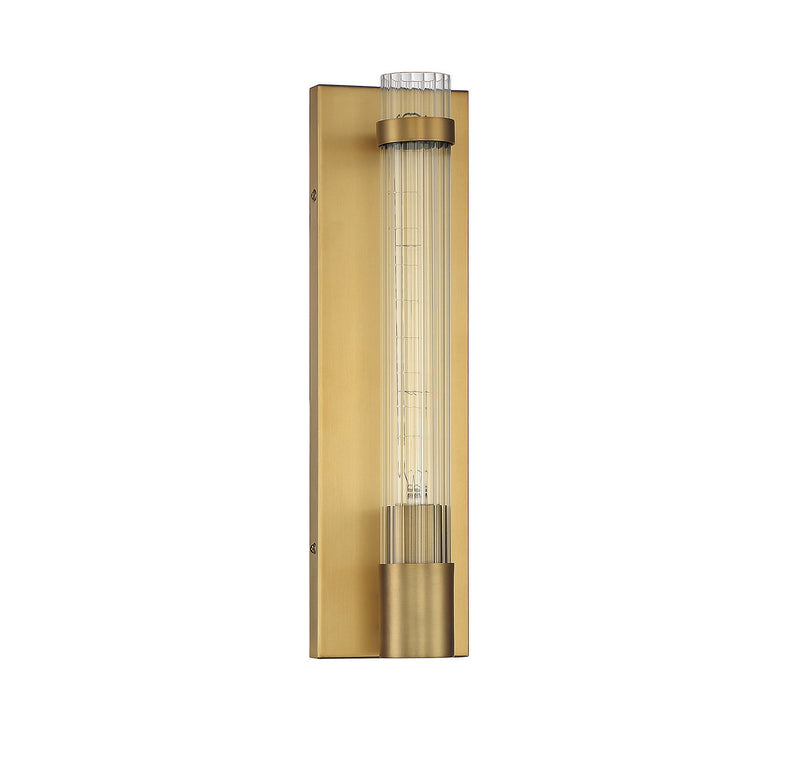 Savoy House 9-996-1-322 One Light Wall Sconce, Warm Brass