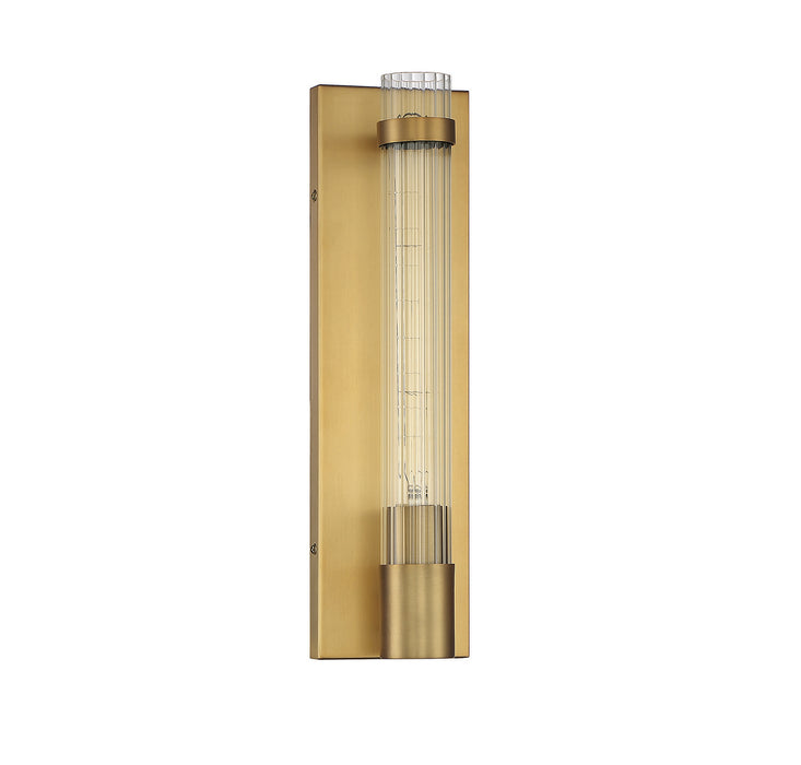 Savoy House 9-996-1-322 One Light Wall Sconce, Warm Brass
