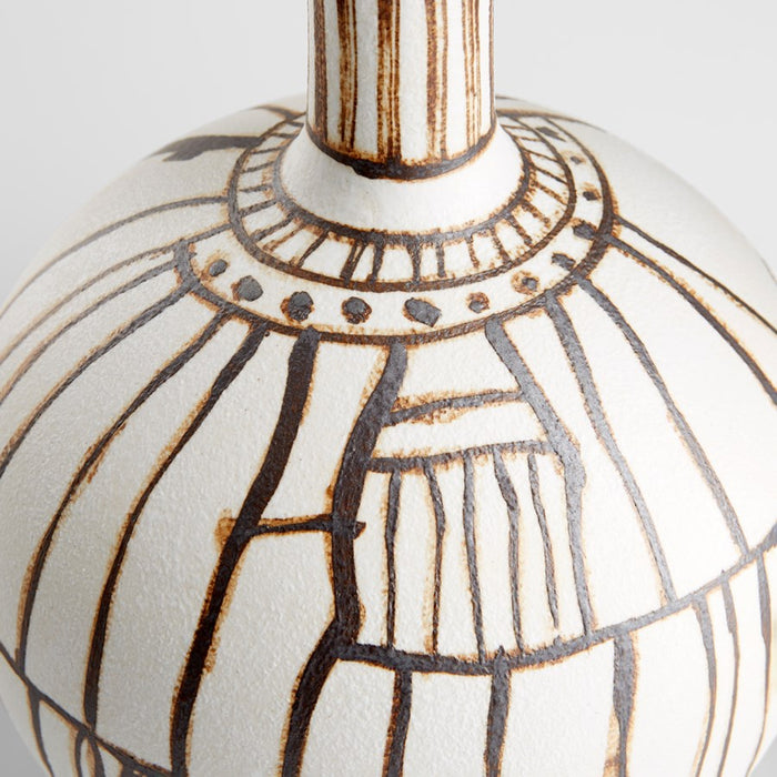 Cyan 10799 Vase, Ebony And White