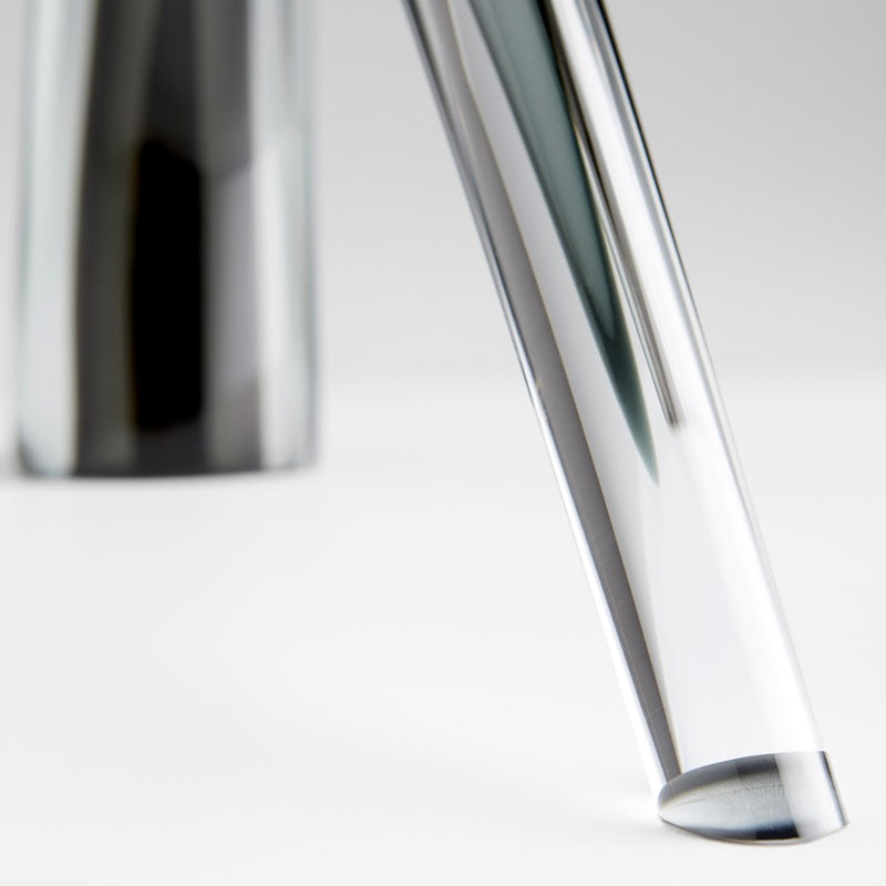 Cyan 10896 Sculpture, Grey And Clear