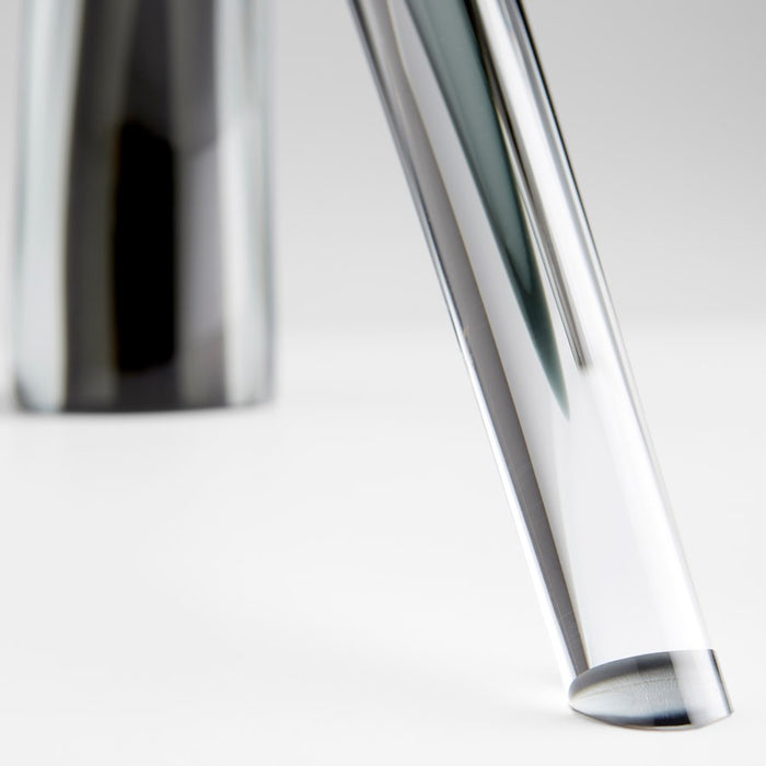 Cyan 10896 Sculpture, Grey And Clear