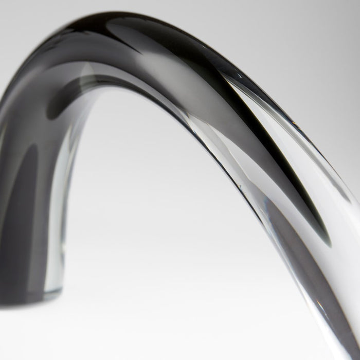 Cyan 10897 Sculpture, Grey And Clear