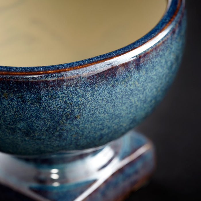 Cyan 11045 Planter, Blue Glaze