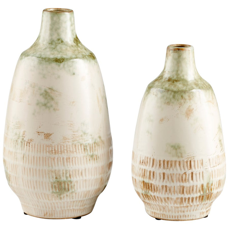Cyan 11050 Vase, Olive Pearl Glaze