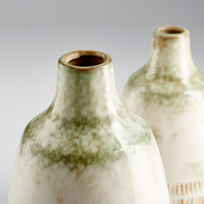 Cyan 11051 Vase, Olive Pearl Glaze