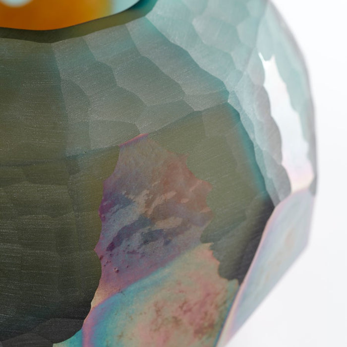 Cyan 11062 Vase, Green And Gold