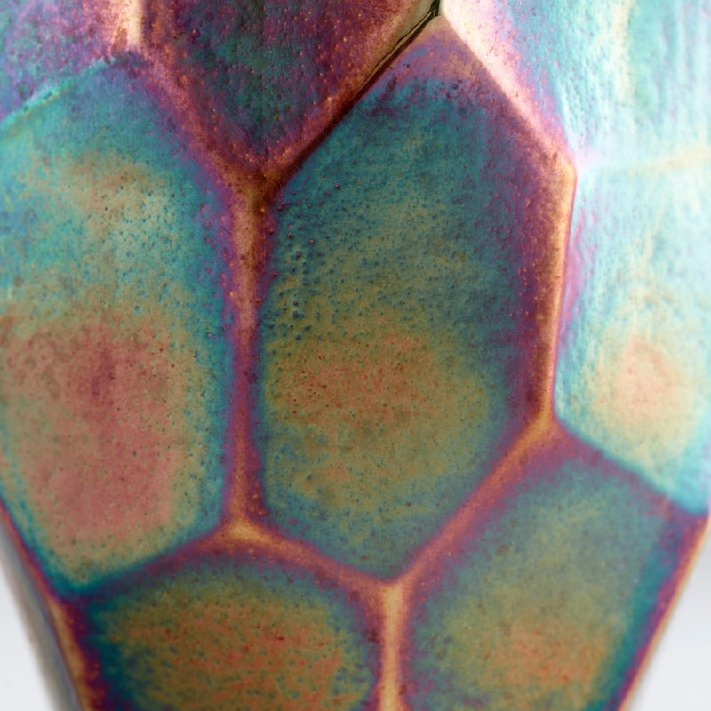 Cyan 11063 Vase, Green And Gold