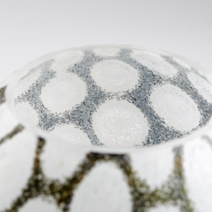Cyan 11067 Vase, Brown And White