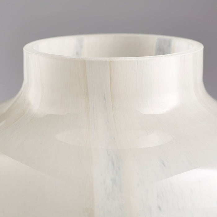 Cyan 11077 Vase, Tan And Aqua