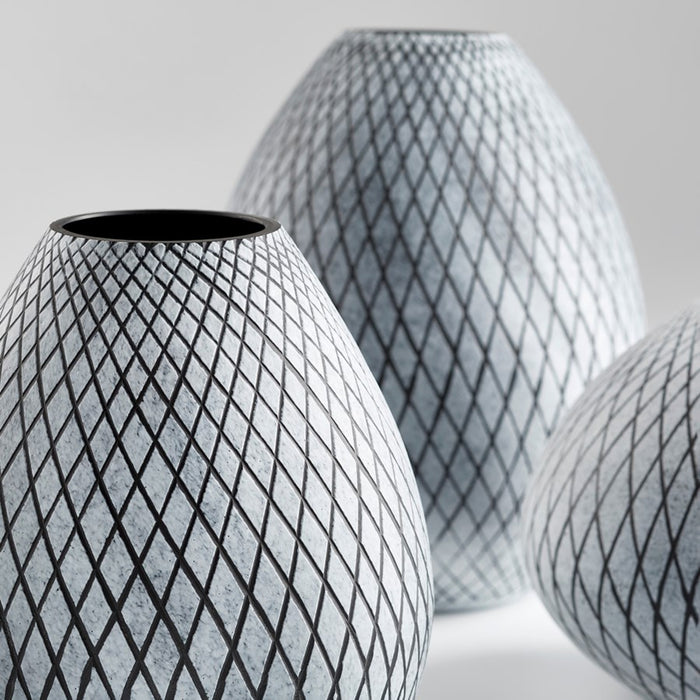 Cyan 11094 Vase, Frosted Grey