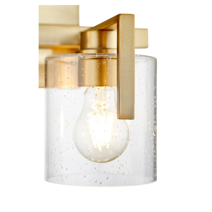 Quorum 5190-2-80 Two Light Vanity, Aged Brass