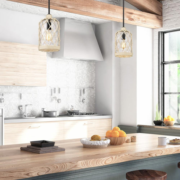 Golden 1090-3P BLK-HCG Three Light Pendant, Matte Black
