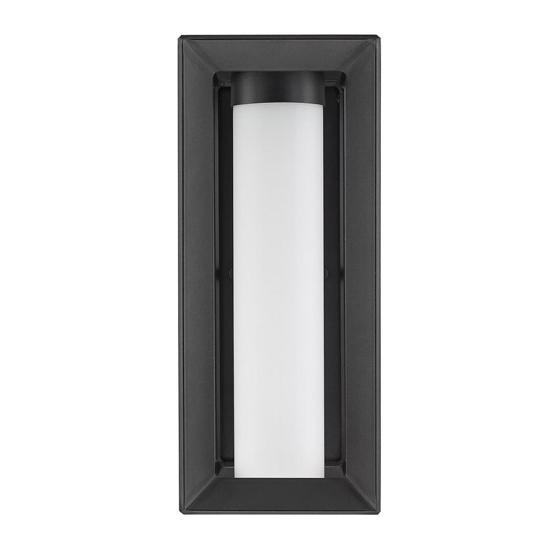 Golden 2073-OWM NB-OP One Light Outdoor Wall Sconce, Natural Black