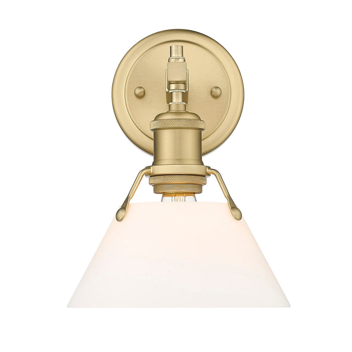 Golden 3306-BA1 BCB-OP One Light Bath Vanity, Brushed Champagne Bronze