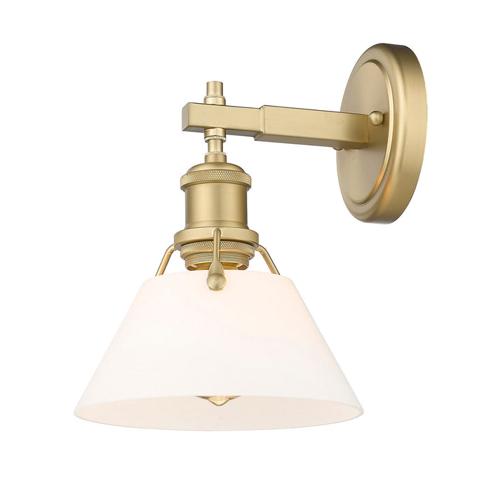 Golden 3306-BA1 BCB-OP One Light Bath Vanity, Brushed Champagne Bronze