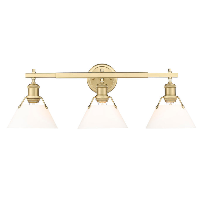 Golden 3306-BA3 BCB-OP Three Light Bath Vanity, Brushed Champagne Bronze