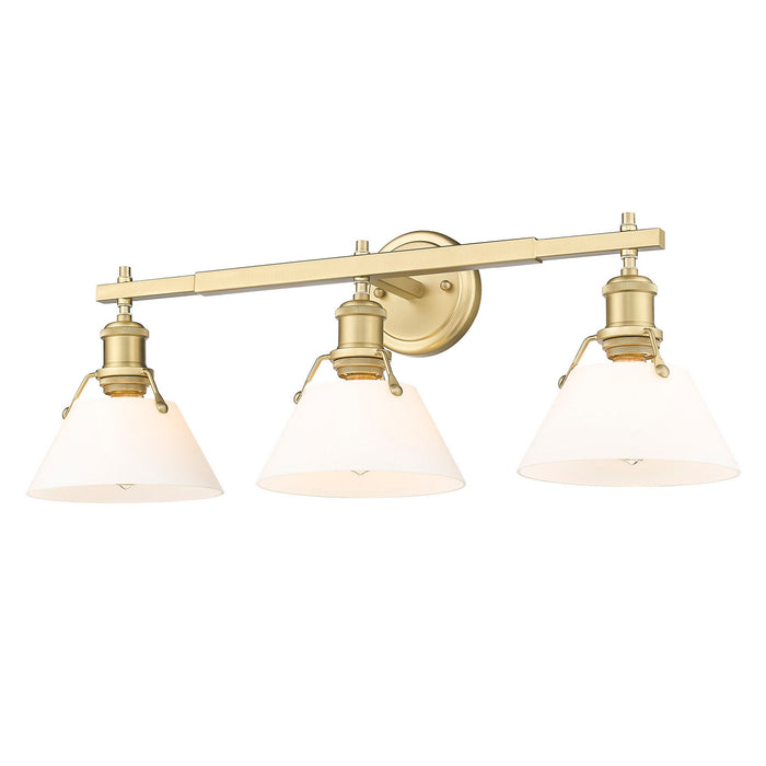 Golden 3306-BA3 BCB-OP Three Light Bath Vanity, Brushed Champagne Bronze