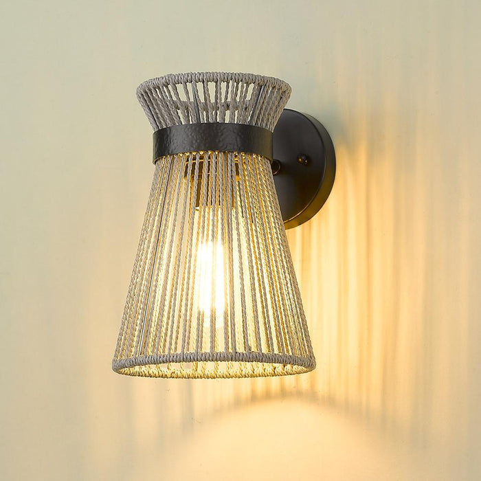 Golden 6938-1W BLK-BR One Light Wall Sconce, Matte Black
