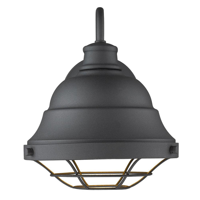Golden 7316-OWM NB One Light Outdoor Wall Sconce, Natural Black
