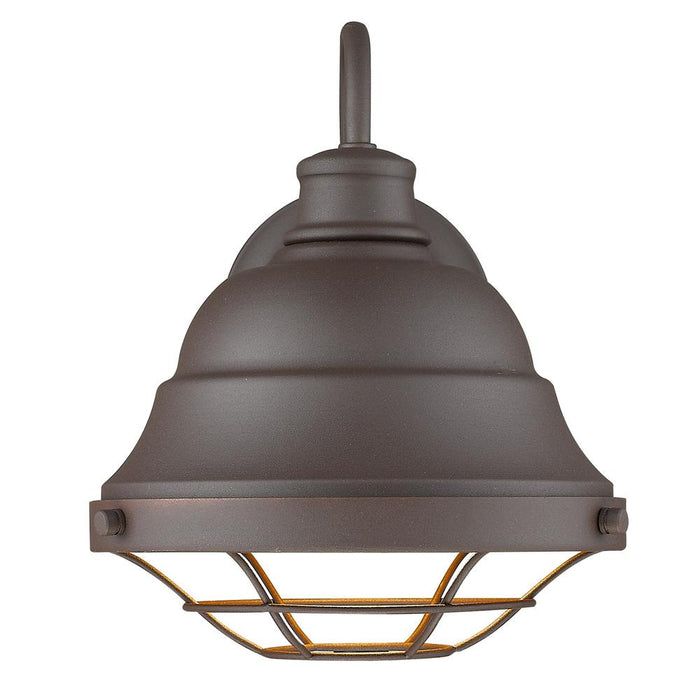 Golden 7316-OWM TBZ One Light Outdoor Wall Sconce, Textured Bronze