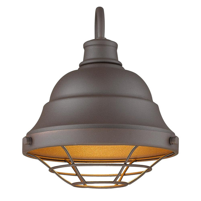 Golden 7316-OWM TBZ One Light Outdoor Wall Sconce, Textured Bronze