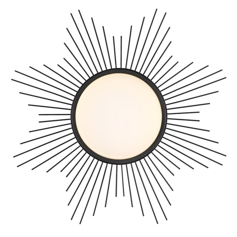Golden 9126-FM24 BLK-OP LED Flush Mount, Matte Black