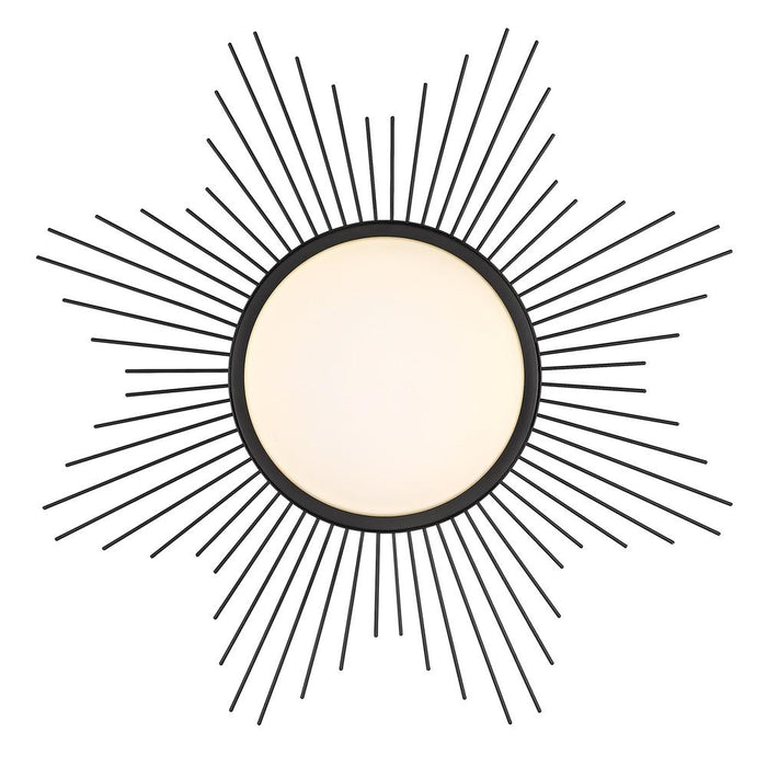 Golden 9126-FM24 BLK-OP LED Flush Mount, Matte Black