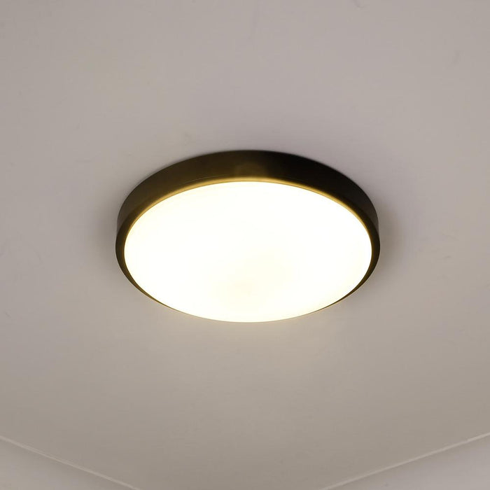 Golden 9128-FM13 BLK-OP LED Flush Mount, Matte Black