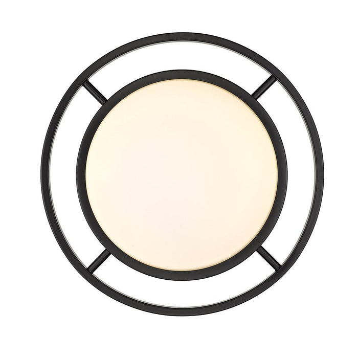 Golden 9130-FM14 BLK-OP LED Flush Mount, Matte Black