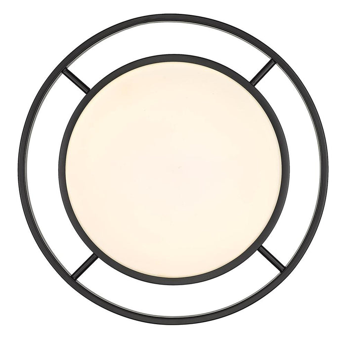 Golden 9130-FM17 BLK-OP LED Flush Mount, Matte Black