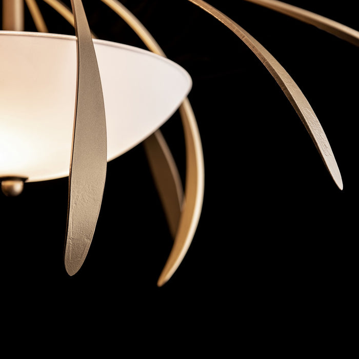 Hubbardton Forge 124352-SKT-84-GG0048 Two Light Semi-Flush Mount, Soft Gold