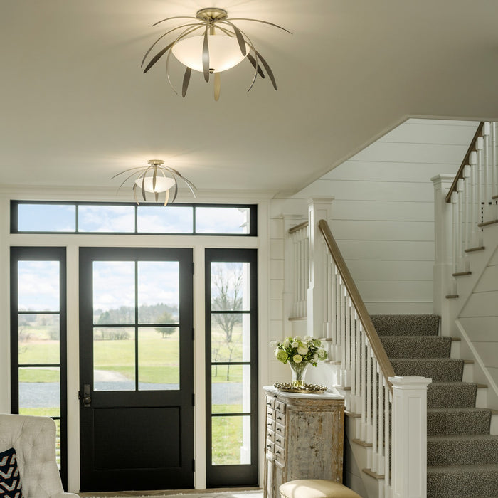 Hubbardton Forge 124352-SKT-84-GG0048 Two Light Semi-Flush Mount, Soft Gold