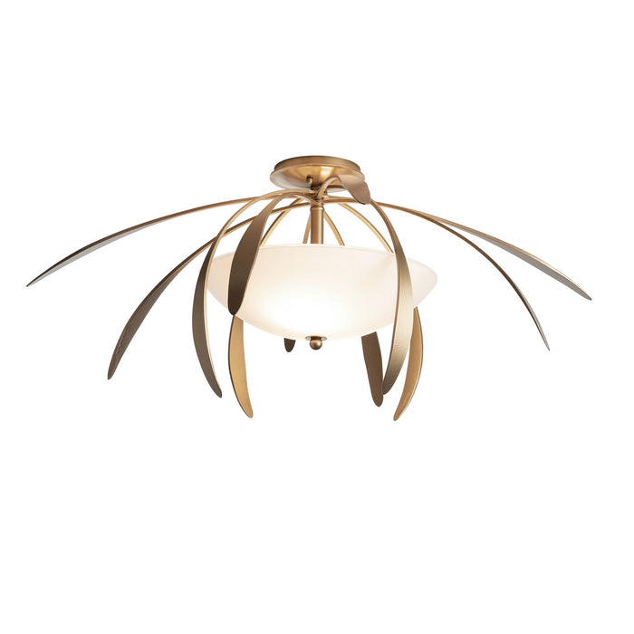 Hubbardton Forge 124352-SKT-84-GG0048 Two Light Semi-Flush Mount, Soft Gold