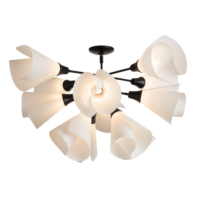 Hubbardton Forge 124362-SKT-10-SH1987 LED Semi-Flush Mount, Black