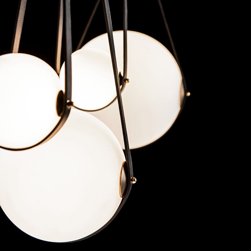 Hubbardton Forge 131043-LED-STND-10-27-LK-WD-GG0702 LED Pendant, Black