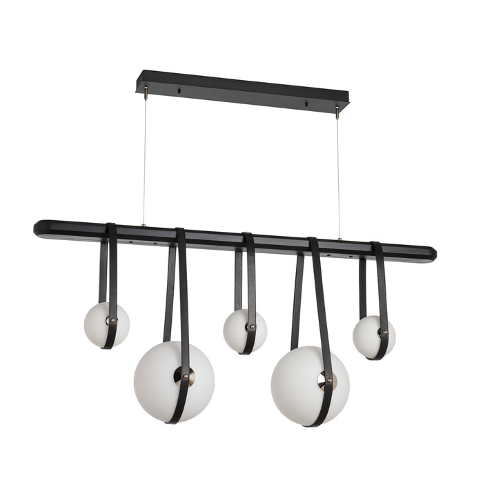 Hubbardton Forge 131046-LED-STND-10-24-LK-WB-GG0701 LED Pendant, Black