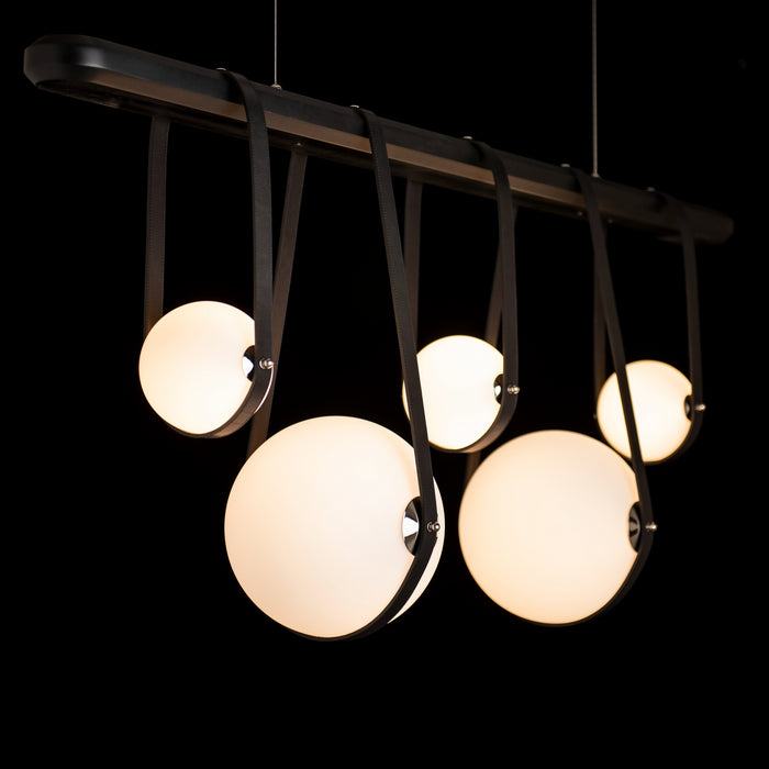 Hubbardton Forge 131046-LED-STND-10-24-LK-WB-GG0701 LED Pendant, Black