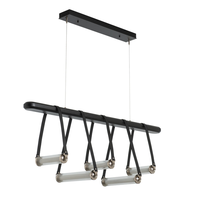Hubbardton Forge 131053-LED-STND-10-24-LK-WB-ZM0704 LED Pendant, Black