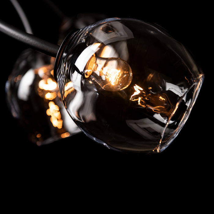 Hubbardton Forge 138573-SKT-STND-10-ZM0588 Seven Light Pendant, Black