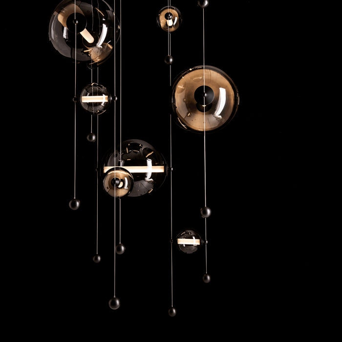 Hubbardton Forge 139051-LED-STND-10-YL0694 LED Pendant, Black