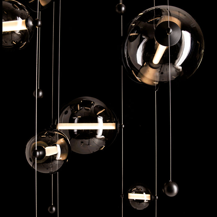 Hubbardton Forge 139051-LED-STND-10-YL0694 LED Pendant, Black