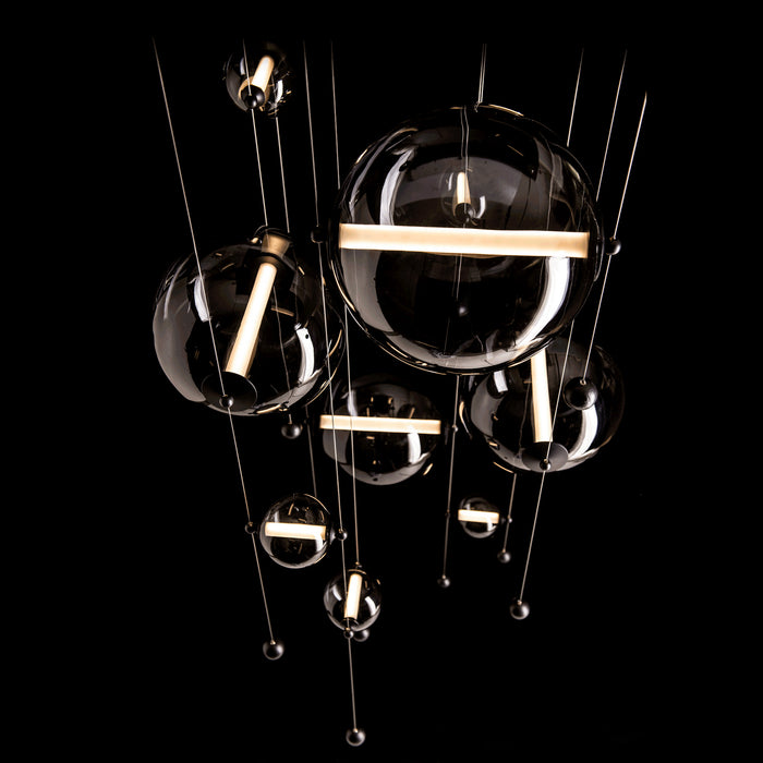 Hubbardton Forge 139051-LED-STND-10-YL0694 LED Pendant, Black