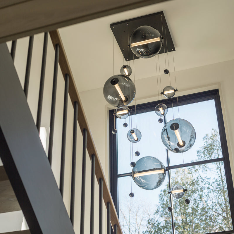 Hubbardton Forge 139051-LED-STND-10-YL0694 LED Pendant, Black