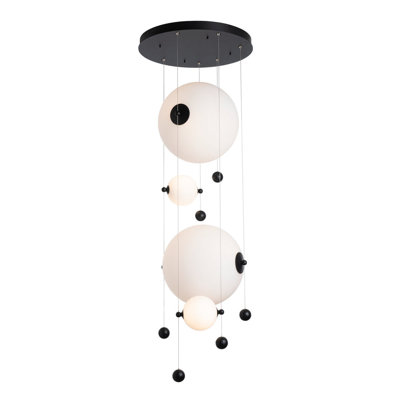 Hubbardton Forge 139052-LED-STND-10-GG0694 LED Pendant, Black