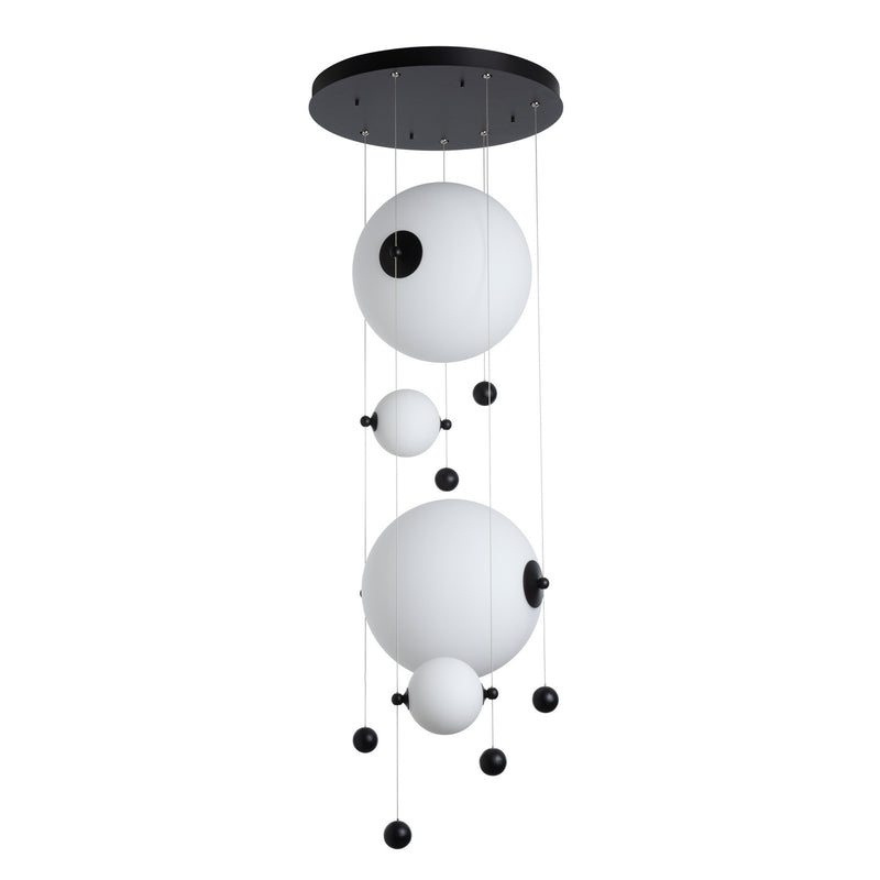 Hubbardton Forge 139052-LED-STND-10-GG0694 LED Pendant, Black