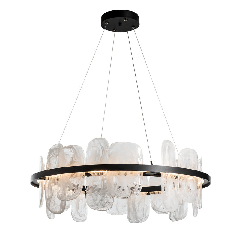 Hubbardton Forge 139660-LED-STND-10-YR0708 LED Pendant, Black
